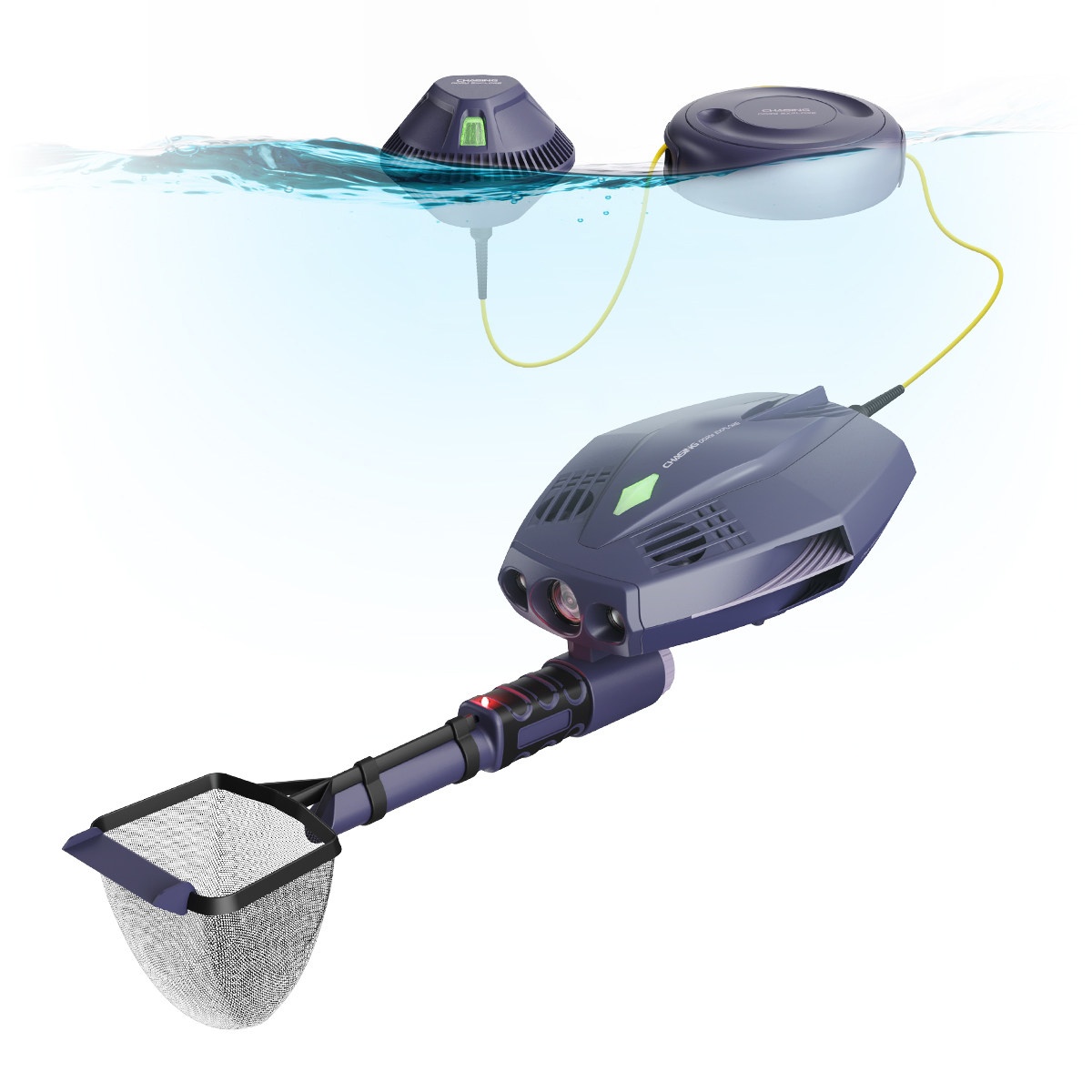 Underwater Camera - 水中ドローン遠隔操作高画質1080p撮影カメラ無人潜水艦ロボット