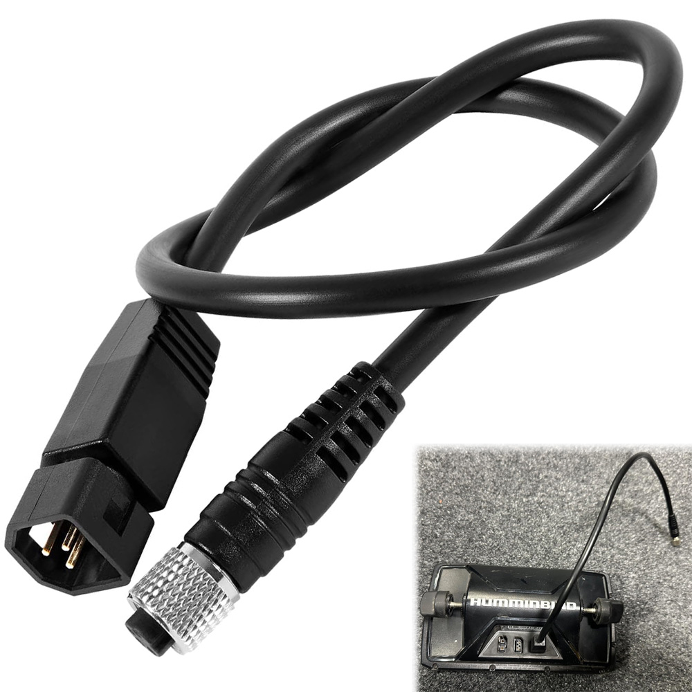 Fish Finder Transducer - 1852068 MKR-US2-8 7ピン トランスデューサー アダプターケーブルの代替品、HumminbirdフィッシュファインダーおよびMinn Kotaユニバーサルと互換性あり