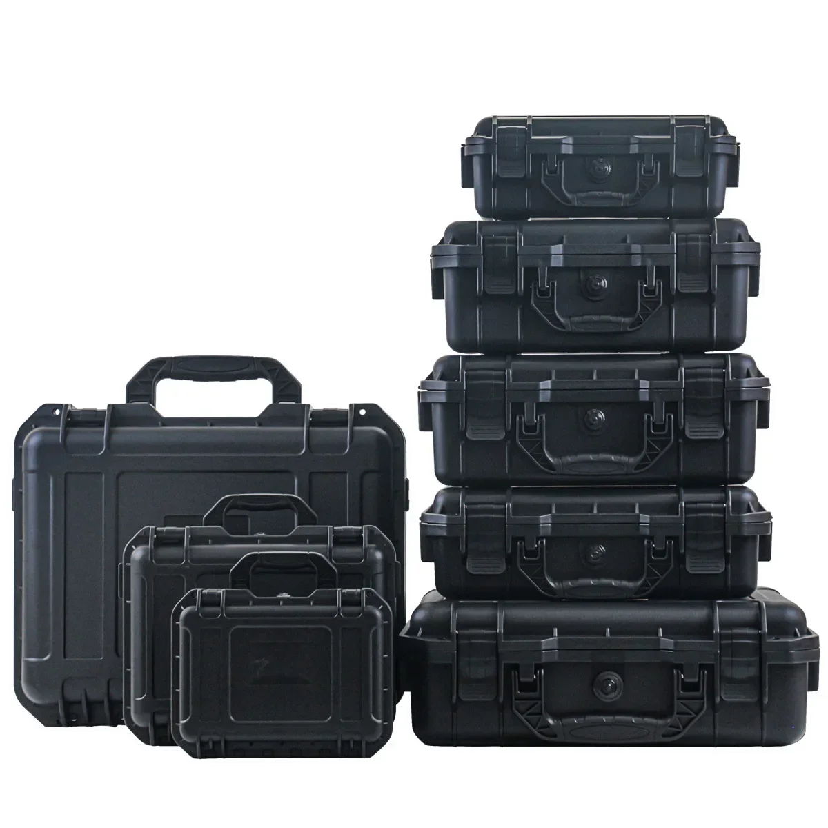 プレカットスポンジ収納ボックス付きハードハンドヘルドツールボ - Fish Finder Case のレビューと価格