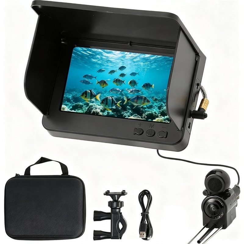 AA90-USプラグ水中釣り用探知カメラ：220 °   広 - Fish Finder Portable のレビューと価格