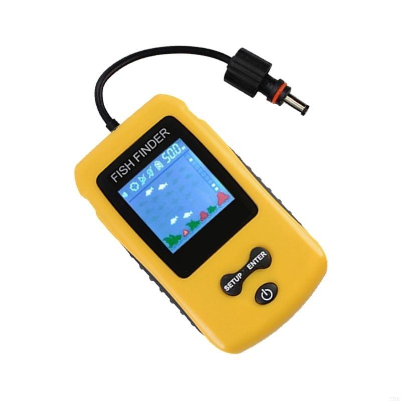 77hcポータブルソナーフィッシュファインダーハンドヘルドフ - Fish Finder Portable のレビューと価格