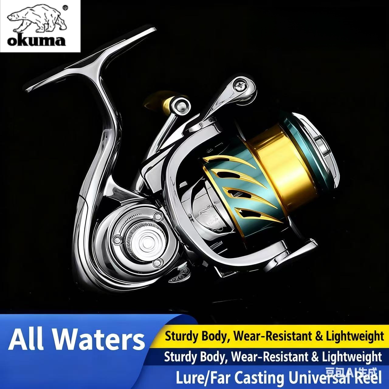 オクマ釣具 スピニングリール ユニバーサルフィッシングリール - Daiwa Reel Fuego のレビューと価格