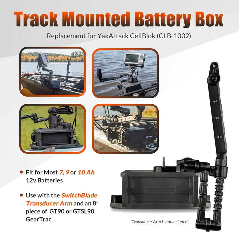 魚群探知機用トラックマウントバッテリーボックス、YakAtt - Fish Finder Mount のレビューと価格
