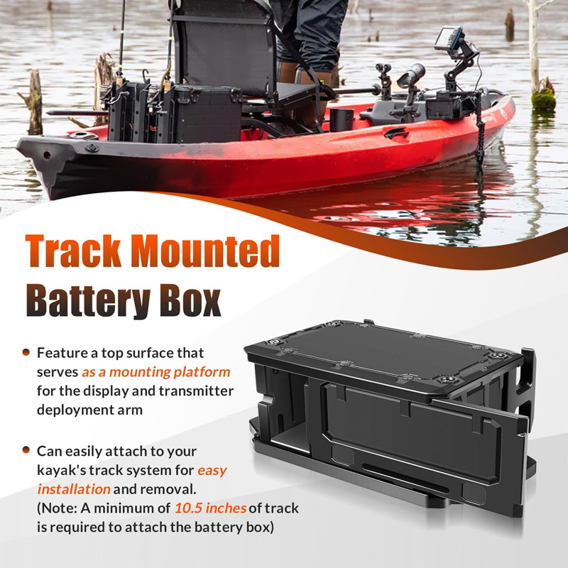 魚群探知機用トラックマウントバッテリーボックス、YakAtt - Fish Finder Mount のレビューと価格